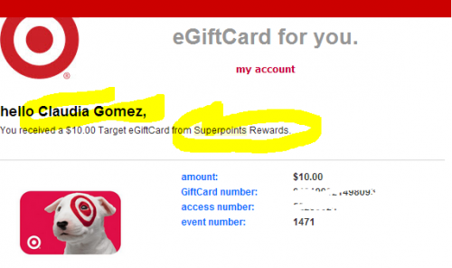 Gift Card de Target Gratis