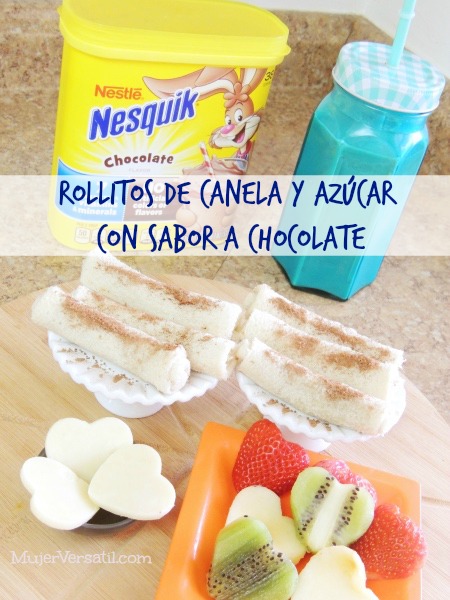 Rollitos de Canela y Azúcar con Sabor a Chocolate